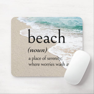 Mousepad Definição de BEACH em terra firme