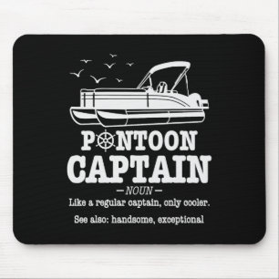 Mousepad Definição de Capitão de Pontão Vida de Barco Engra