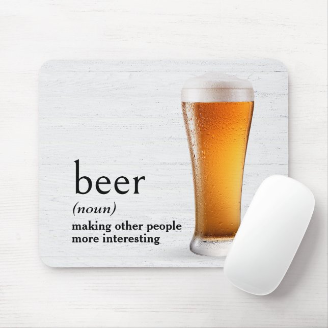 Mousepad Definição de CERVEJA do dicionário (Com mouse)