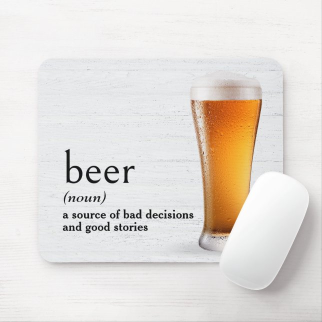 Mousepad Definição de CERVEJA do dicionário (Com mouse)