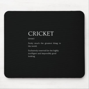 Mousepad Definição de Críquete - Explicação Engraçada e Sar