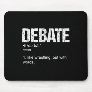 Mousepad Definição De Debate Como Uma Luta Mas Com Palavras
