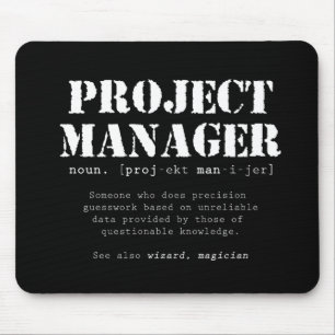 Mousepad Definição de Dicionário do Funny Project Manage