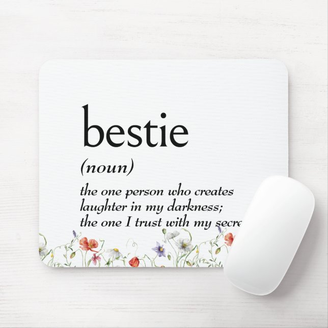 Mousepad Definição De Dicionário Para BESTIE (Com mouse)