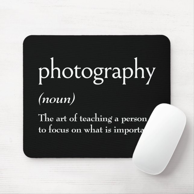 Mousepad Definição De Dicionário Para FOTOGRAFIA (Com mouse)