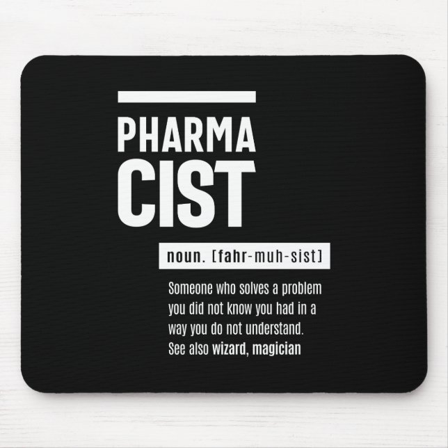 Mousepad Definição de Farmacêutico Clássico de Presente Eng (Frente)