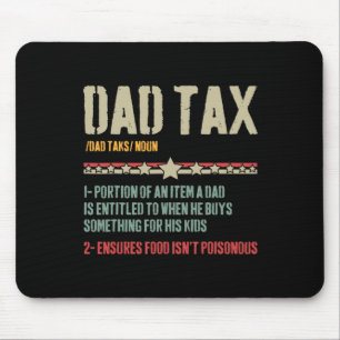 Mousepad Definição de Imposto de pai Dia de os pais Engraça