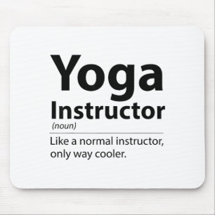 Mousepad Definição de Instrutor de Yoga Legal Divertido Ama