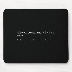 Mousepad Definição de Irmã de Cheerleading Cheerleaders Mot