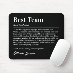 Mousepad Definição de Melhor Equipe Personalizada Apreciaçã