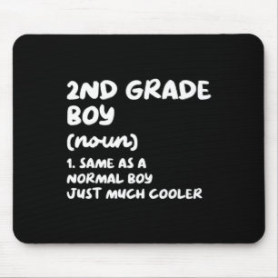 Mousepad Definição de menino da 2ª série Diversão Ir para a