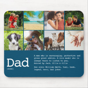 Mousepad Definição de Pai Personalizada Dia dos Pais Foto A