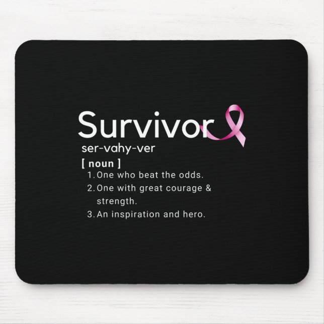 Mousepad Definição De Sobrevivência Para Sobreviventes De C (Frente)