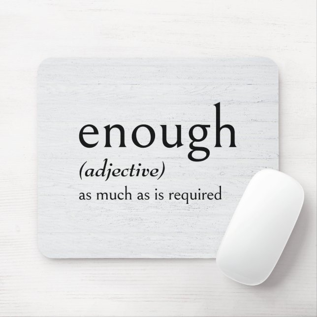 Mousepad Definição de SUFICIENTE (Com mouse)