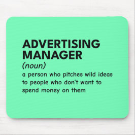 Mousepad Definição do Gerenciador de Marketing Quirky