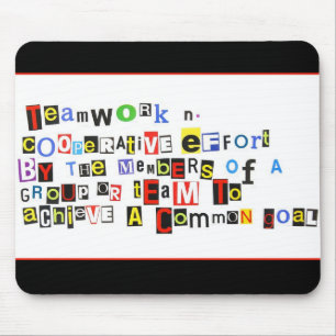 Mousepad Definição dos trabalhos em equipe