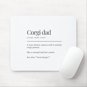 Mousepad Definição Engraçada de Corgi Presente de Aniversár