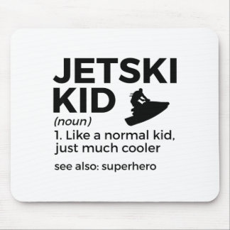 Mousepad definição engraçada de criança de jetski jet ski