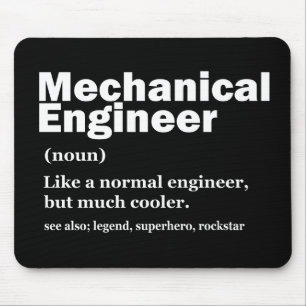 Mousepad Definição Engraçada de Engenheiro Mecânico Engenha