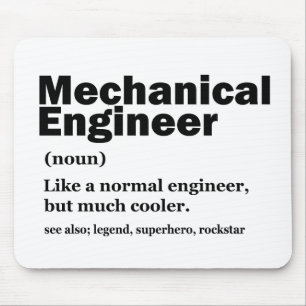 Mousepad Definição Engraçada de Engenheiro Mecânico Engenha
