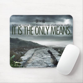 Mousepad "Definindo um exemplo" Cotação Inspiracional