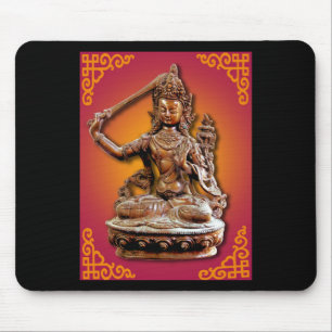 Mousepad Deidade budista ornamentado antiga Manjushri