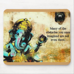 Mousepad Deidade Hindu do elefante asiático de Ganesh