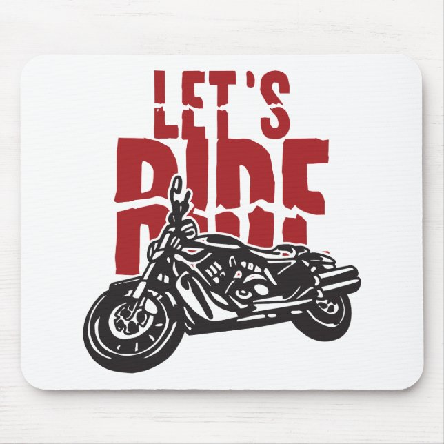 Mousepad Deixa a motocicleta do passeio projetar (Frente)