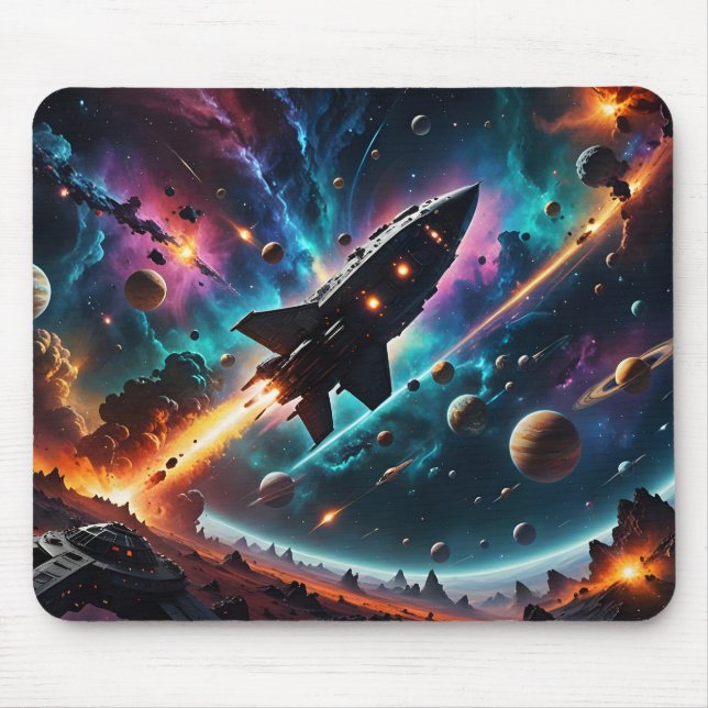 Mousepad Deixando o Porto Espacial (Frente)