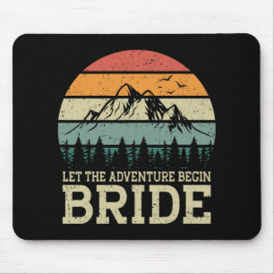 Mousepad Deixe a Aventura Começar Noivas Recém-Casados Casa
