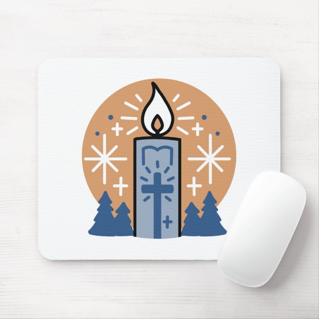 Mousepad Deixe a fé brilhar: tema do inverno (Com mouse)