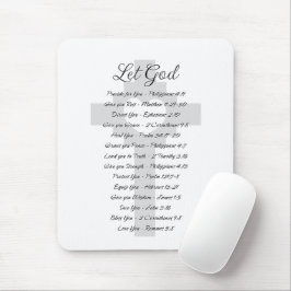 Mousepad Deixe a inspiração das escrituras de Deus