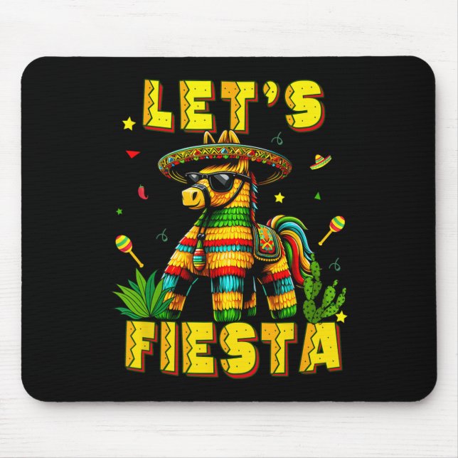 Mousepad Deixe Fiesta Cinco De Mayo Partido Mexicano México (Frente)