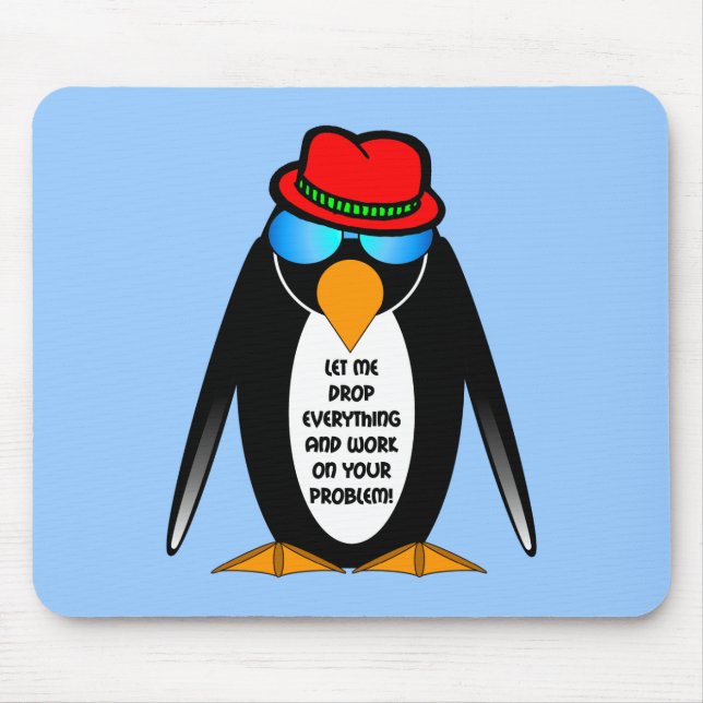 Mousepad deixe-me deixar cair tudo e trabalhar em seu (Frente)