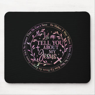 Mousepad Deixe-Me Falar Sobre Meu Jesus Deus, Homens Cristã
