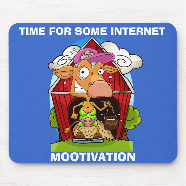 Mousepad Deixe-nos obter o tapete do rato de Mootivated (Frente)