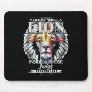 Mousepad Deixe o seu leão sair Brandon Lake Merch louvar Je