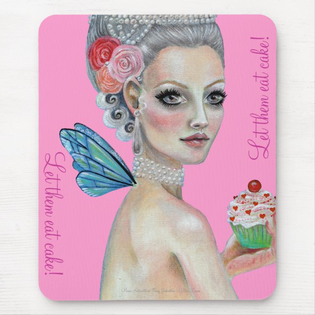 Mousepad  Deixe-os comer bolo! (Frente)