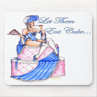 Mousepad "Deixe-os comer tapete do rato do bolo"