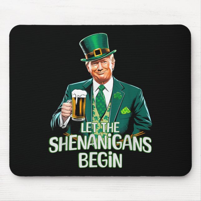Mousepad Deixe Os Shenanigans Começarem A Rua Engraçada. Pa (Frente)