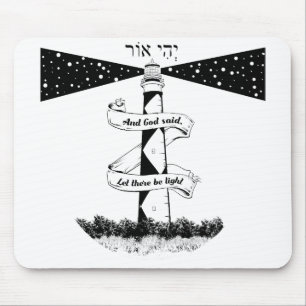 Mousepad DEIXE-SE ESTAR LEVE preto e branco