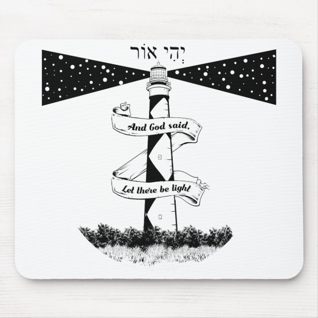 Mousepad DEIXE-SE ESTAR LEVE preto e branco (Frente)