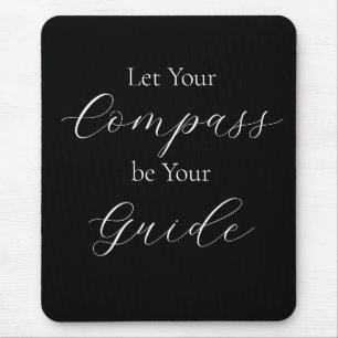 Mousepad 'Deixem o vosso compasso ser o vosso guia' Frase B