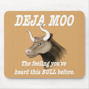 Mousepad Deja Moo Humor