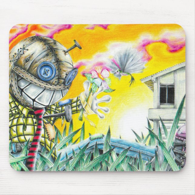 Mousepad Deja Vudoo - Bonita Pinça Colorida Boneca (Frente)