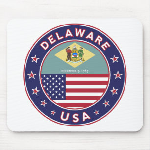 Mousepad Delaware, t-shirt Delaware, adesivo Delaware