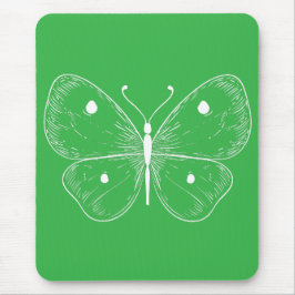 Mousepad Delicate Sketch Butterfly