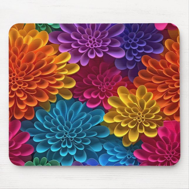 Mousepad Delícia Floral Vibrante (Frente)