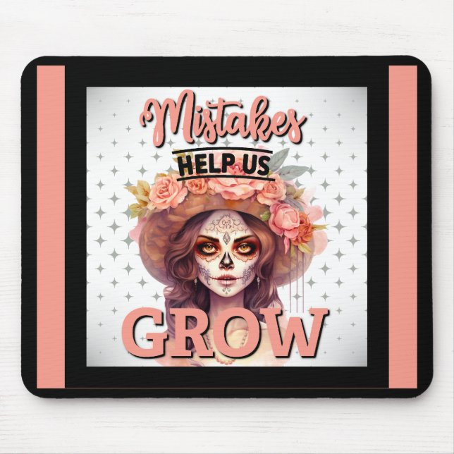 Mousepad Delícias do Crânio Rosa (Frente)