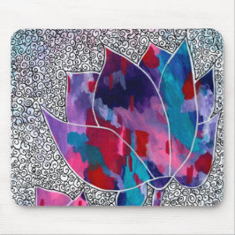 Mousepad Delicioso Flores Orientais de Lotus Originais